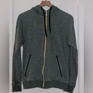 Vintage Adidas Green Zip-Up Hoodie Sweatshirt